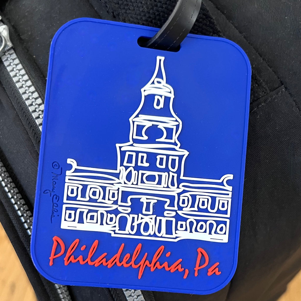 Philadelphia Independence Hall 3-D Luggage Tag