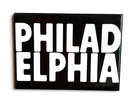 Philadelphia Magnet Text Graphic