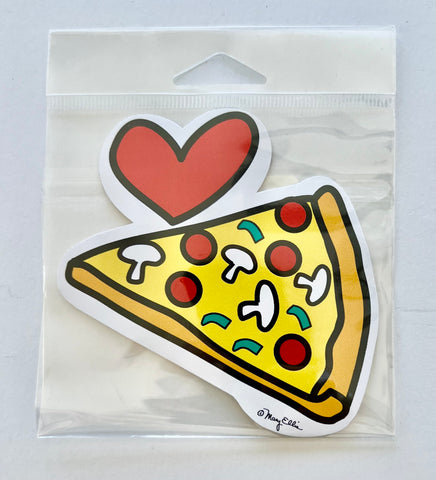 Giant Sticker Heart Pizza Love