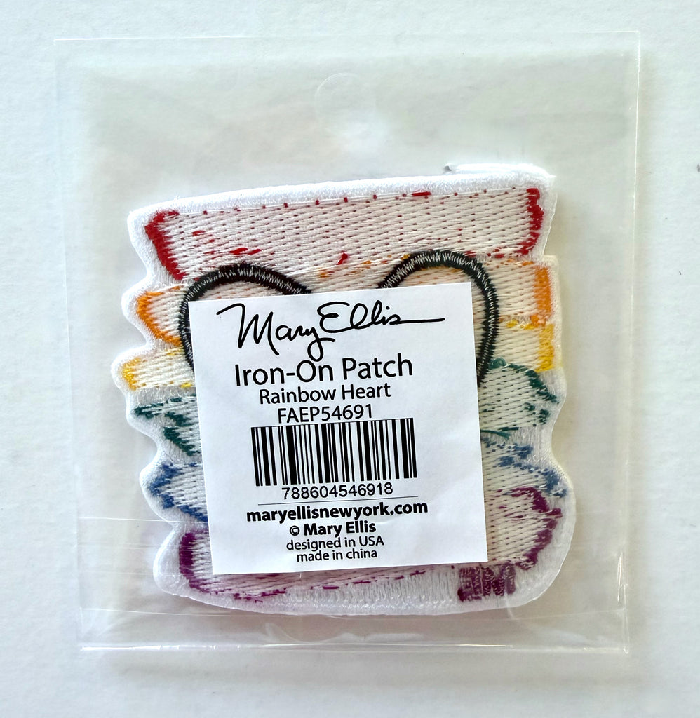 Rainbow Heart Iron-On Patch