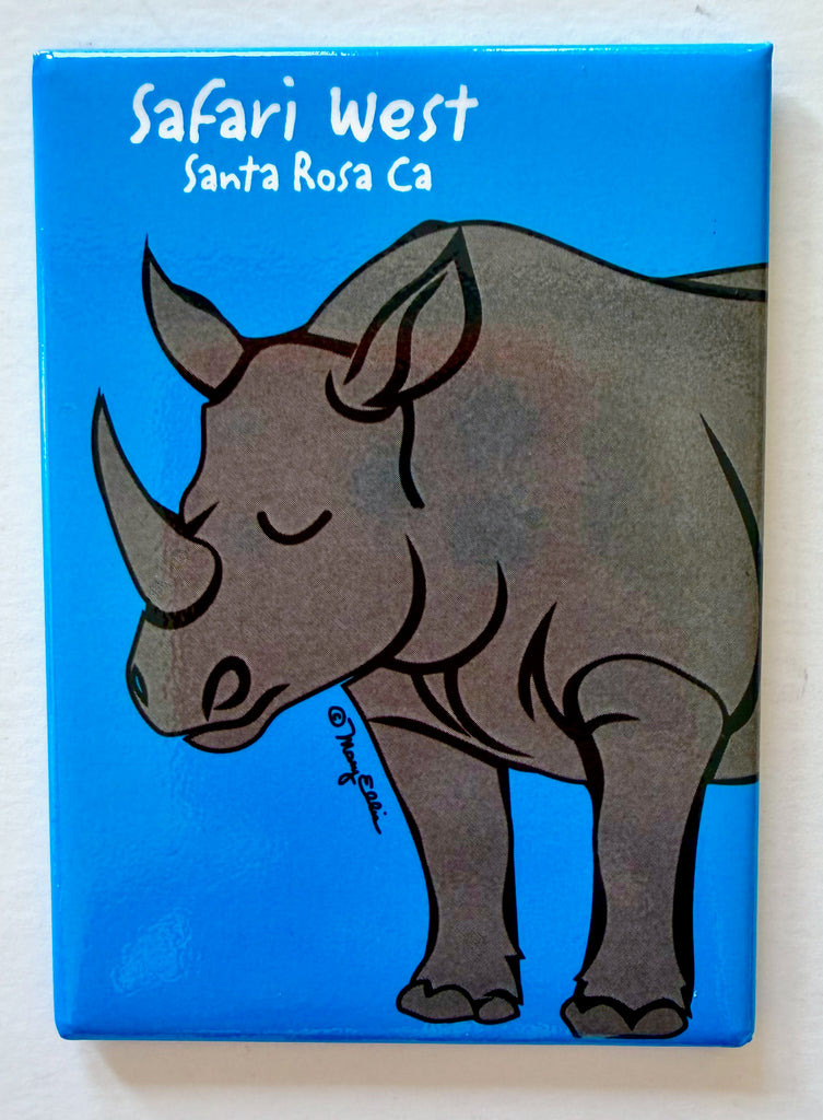 Rhino Zoo Custom Magnet