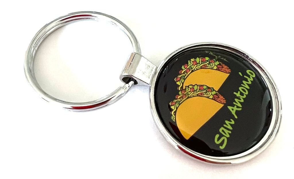San Antonio Texas Keychain Tacos