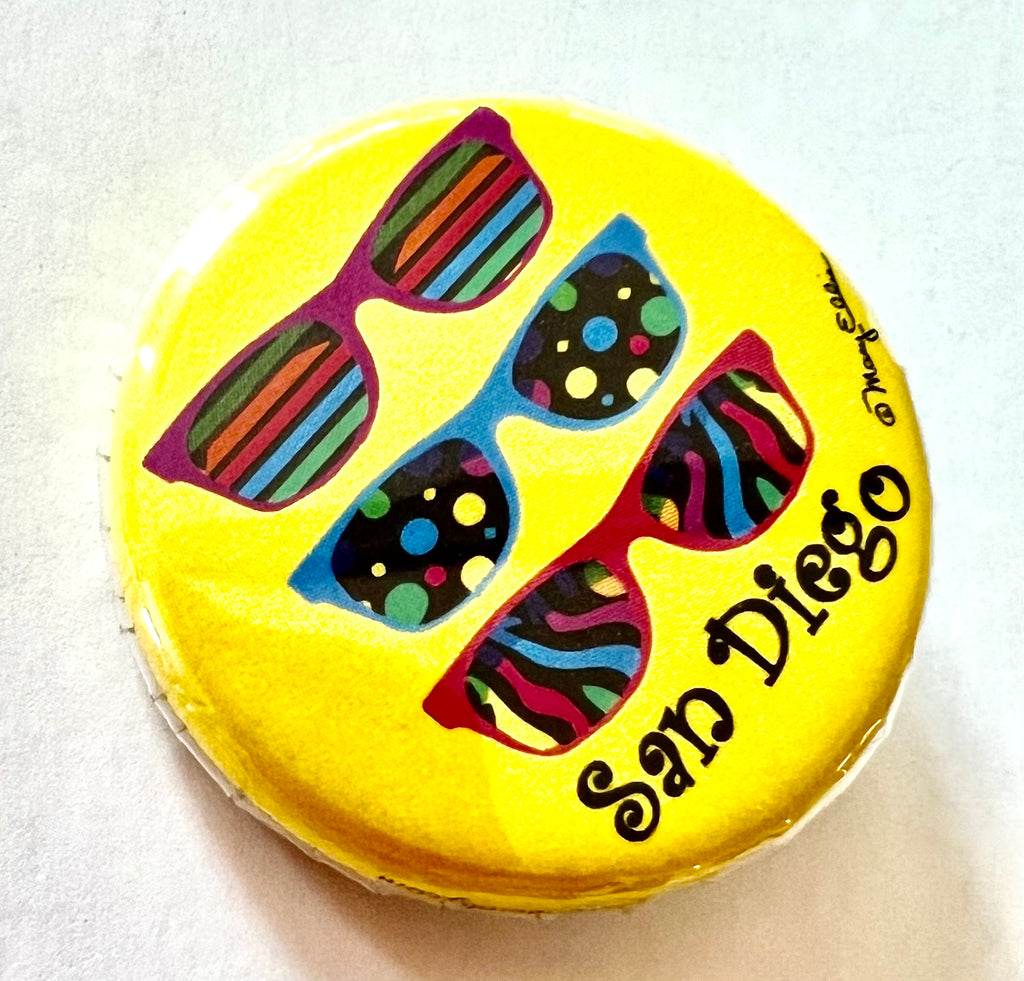 San Diego Sunglasses Button