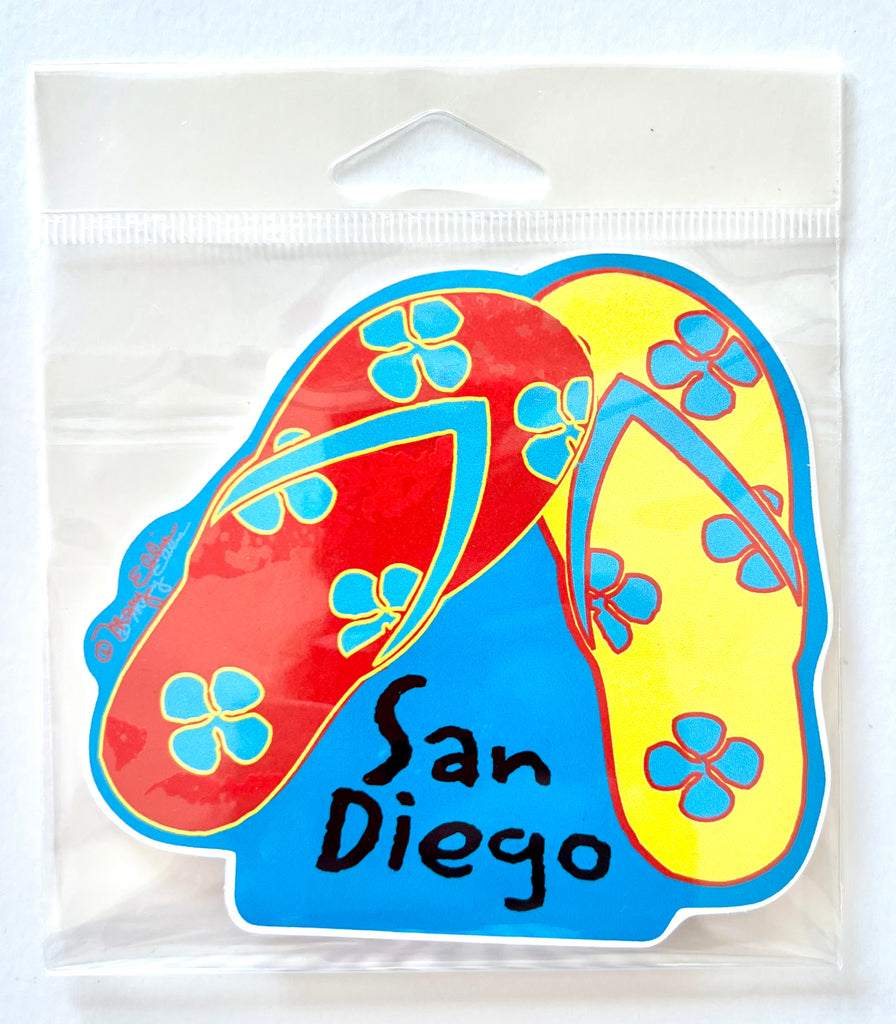 San Diego Flip Flops Sticker