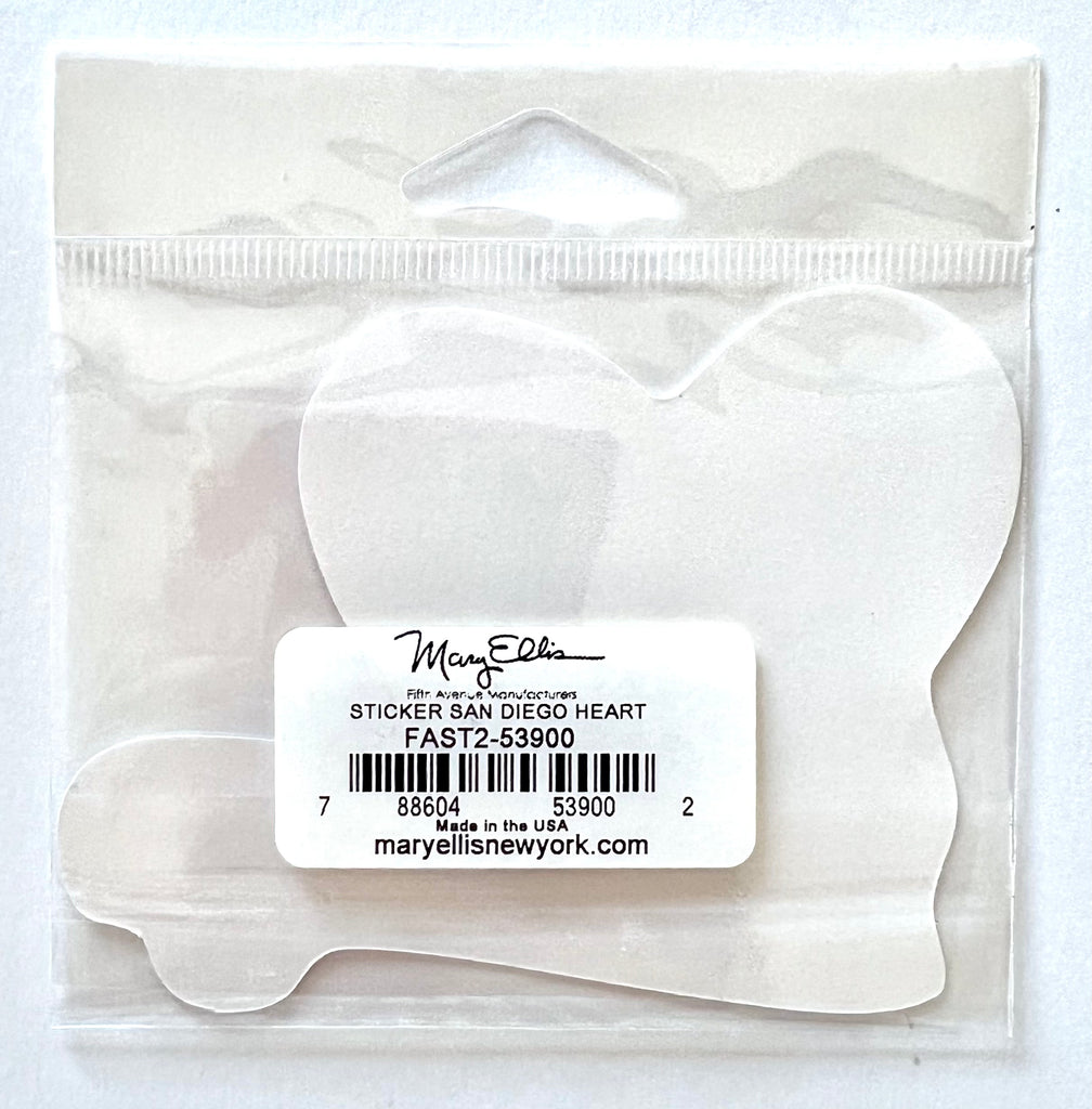 San Diego Heart Sticker