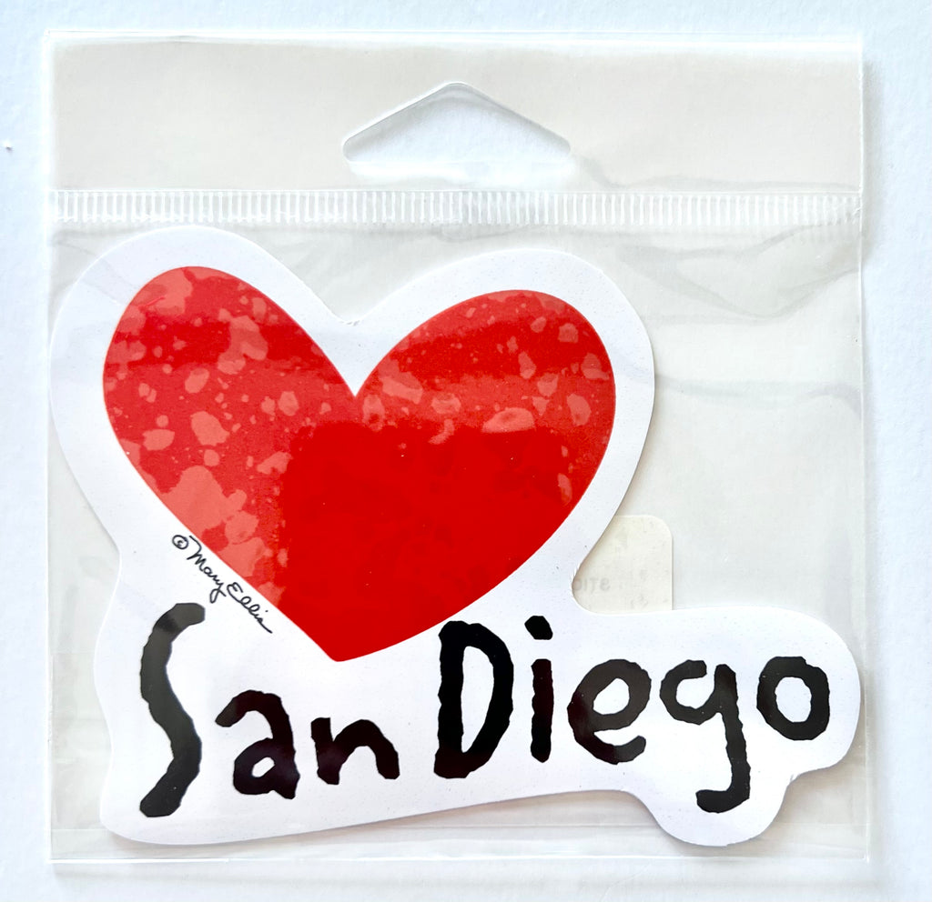 San Diego Heart Sticker