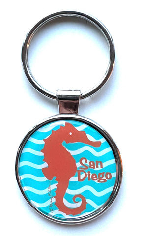San Diego Keychain Seahorse