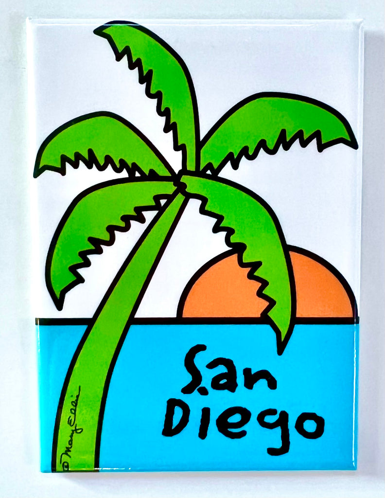 San Diego California Magnet Sunset