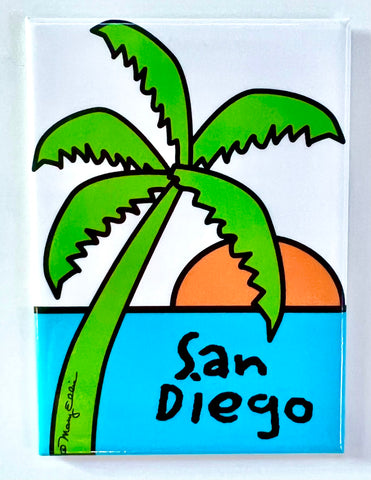 San Diego California Magnet Sunset