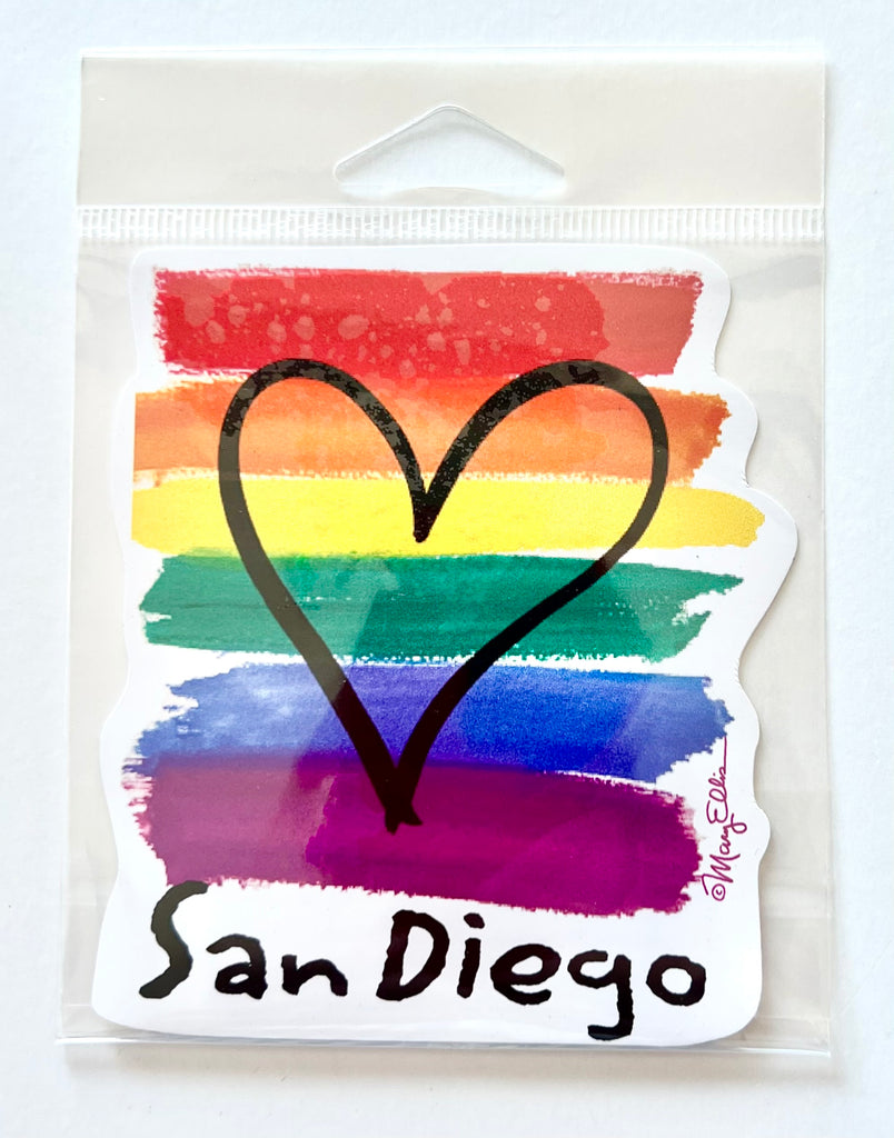 San Diego Rainbow Pride Sticker