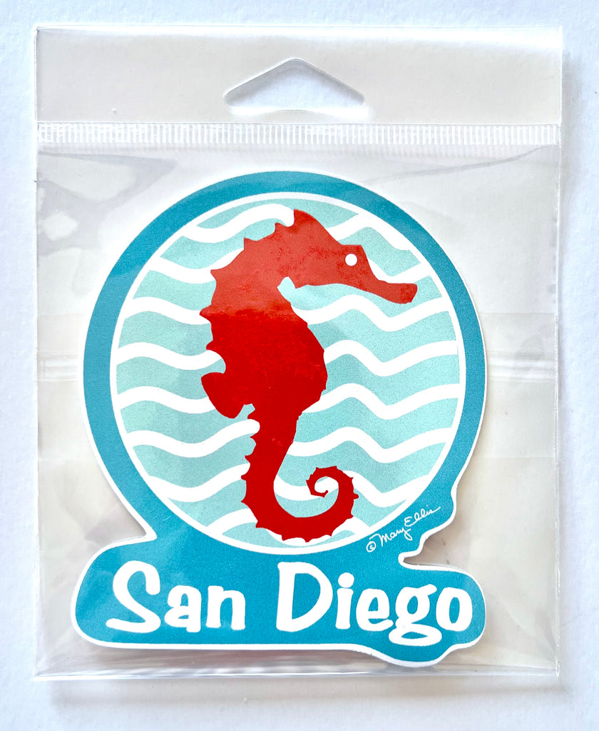 San Diego Seahorse Sticker