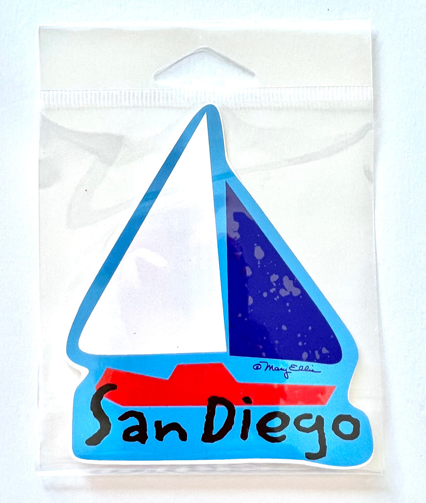 San Diego Sailboat Sticker