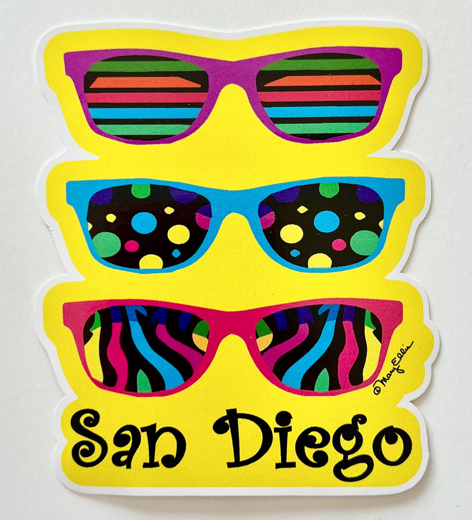 San Diego Sunglasses Sticker