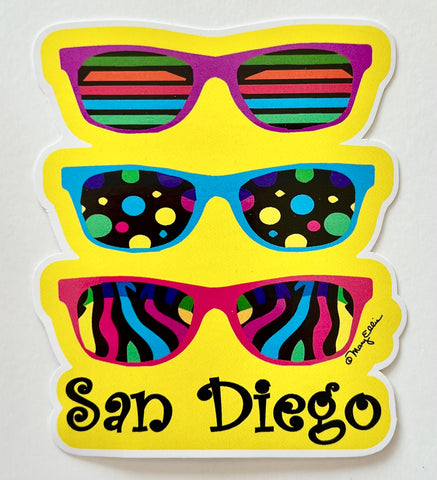 San Diego Sunglasses Sticker