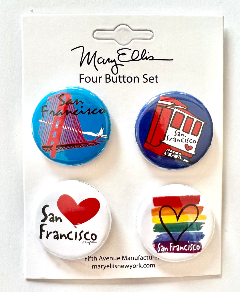 San Francisco Mini Button Set #1