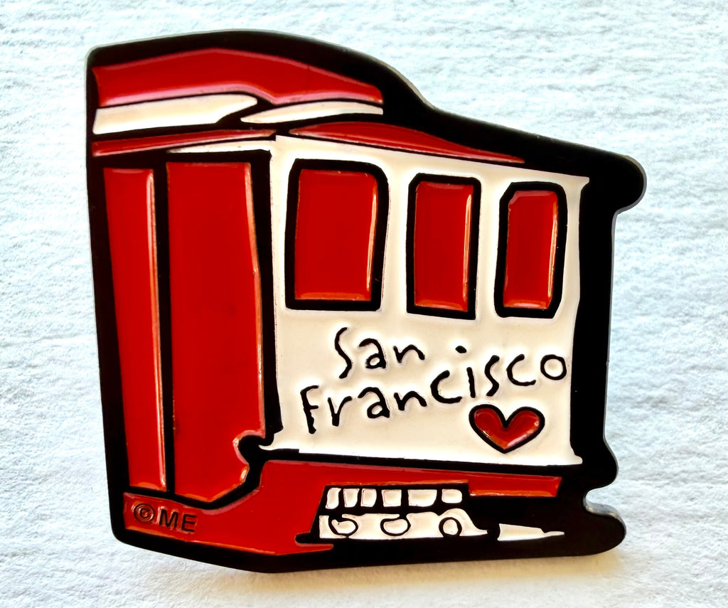 San Francisco Cable Car Enamel Lapel Pin