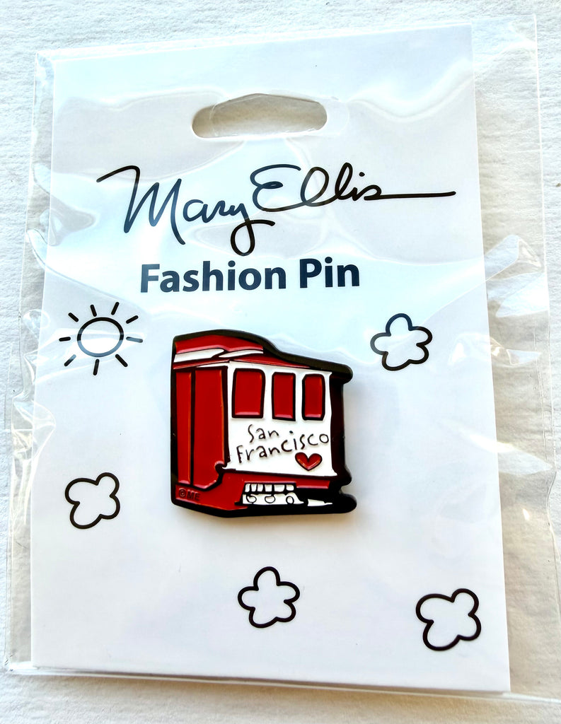 San Francisco Cable Car Enamel Lapel Pin