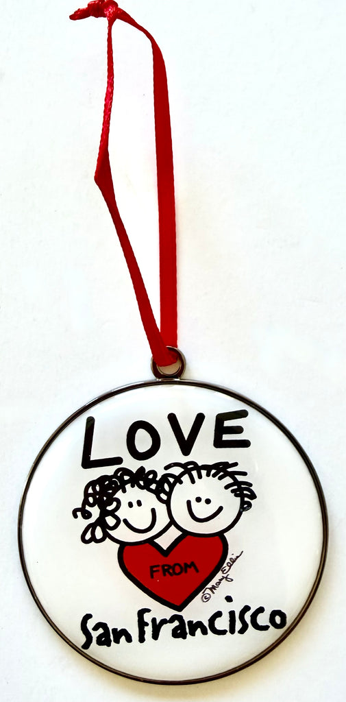 San Francisco Christmas Ornament Love From