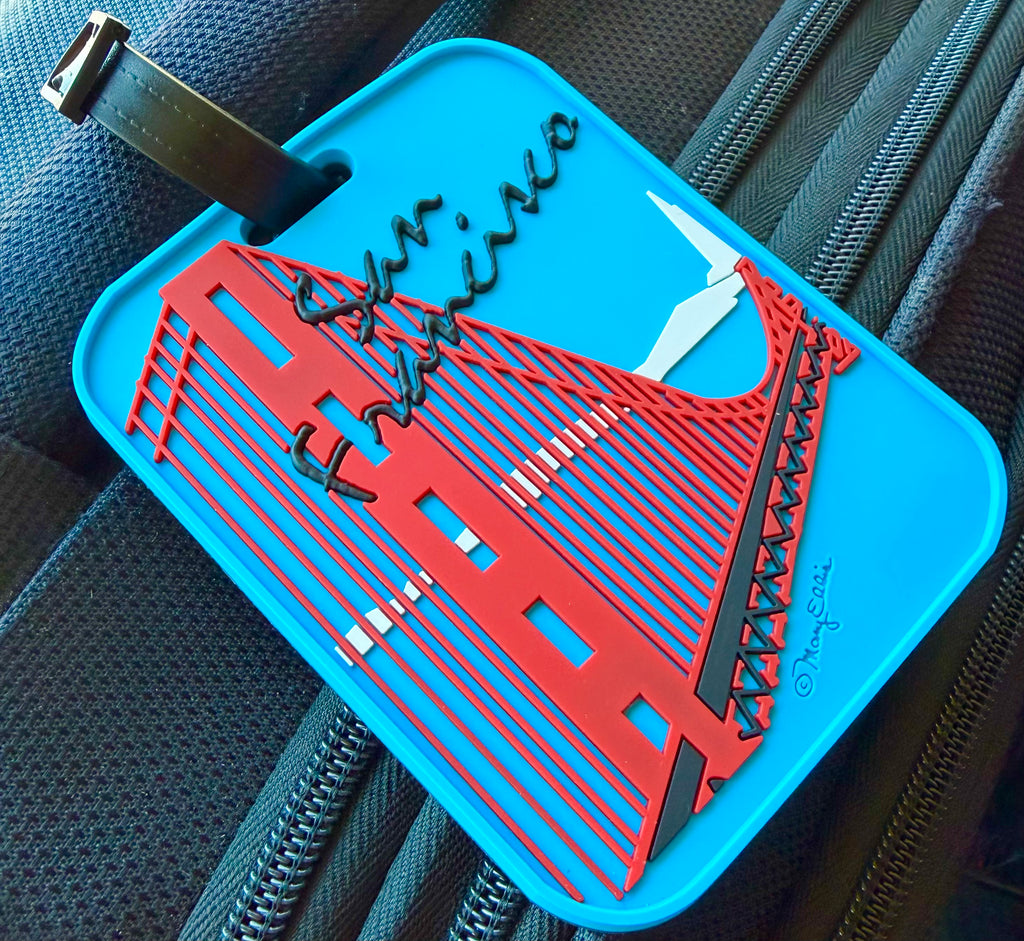 San Francisco Golden Gate Bridge Souvenir 3-D Luggage Tag