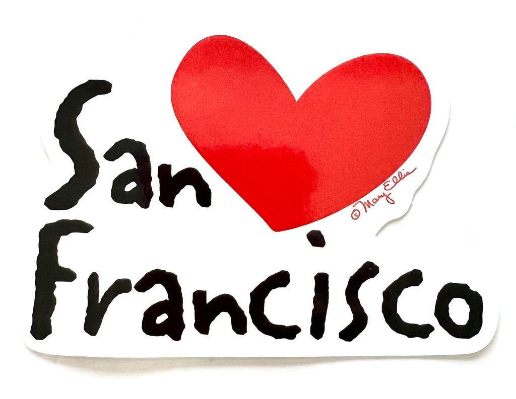 San Francisco Heart Sticker