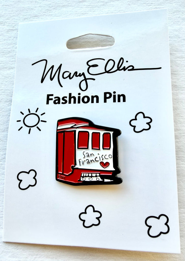 San Francisco Cable Car Enamel Lapel Pin