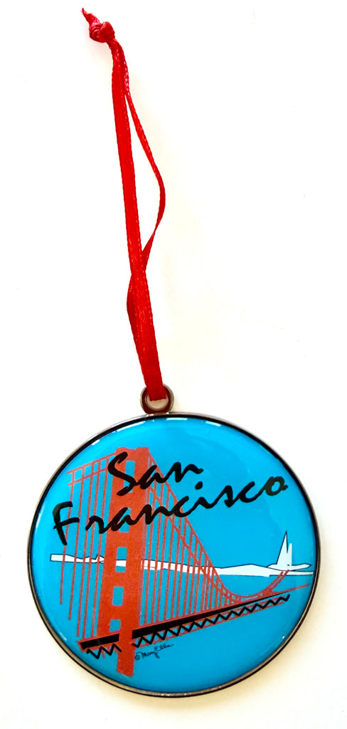 San Francisco Christmas Ornament Golden Gate Bridge