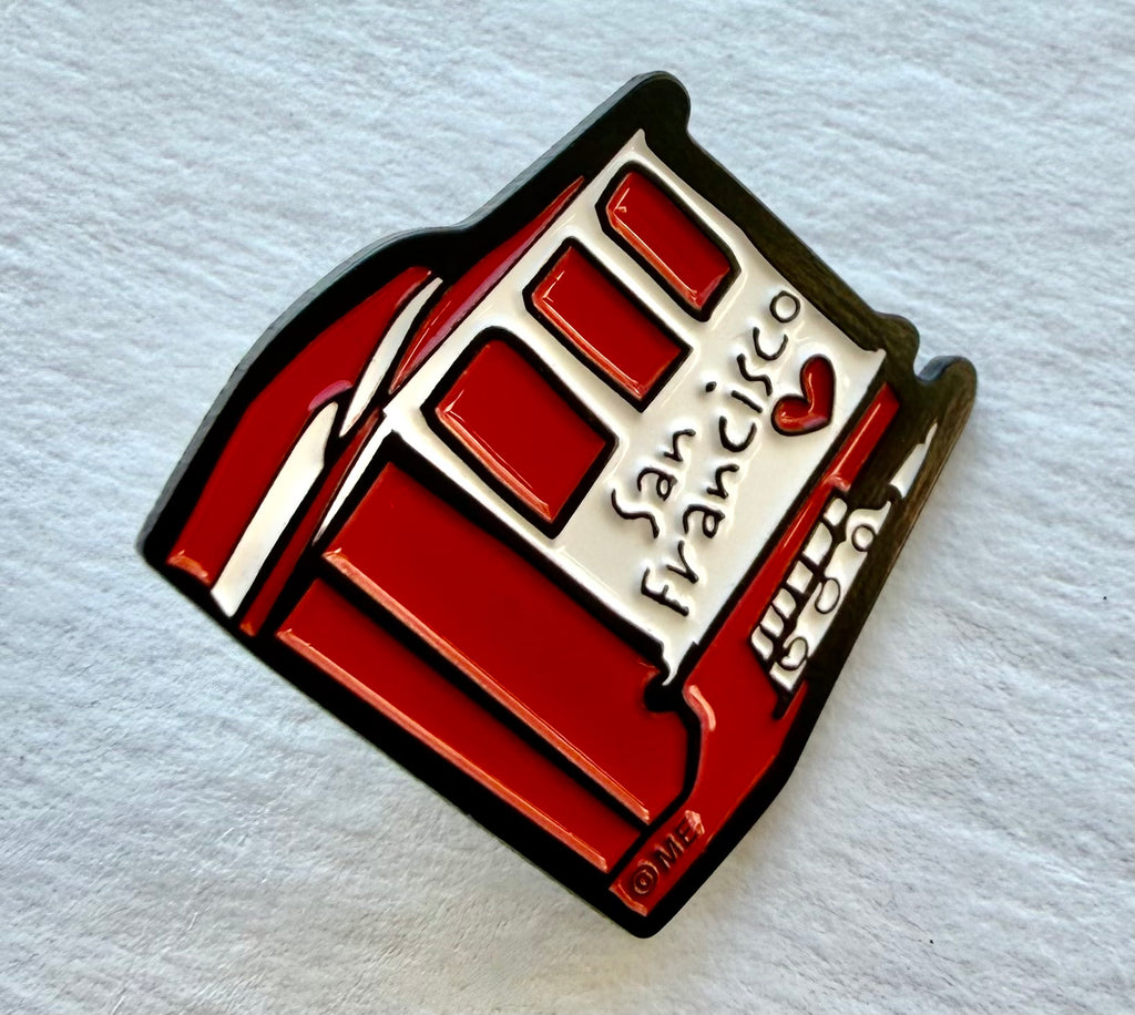 San Francisco Cable Car Enamel Lapel Pin