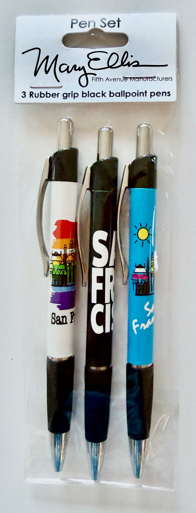 San Francisco Pen Set Rainbow Skyline, Graphic, Daytime