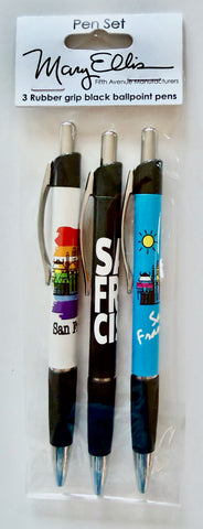 San Francisco Pen Set Rainbow Skyline, Graphic, Daytime