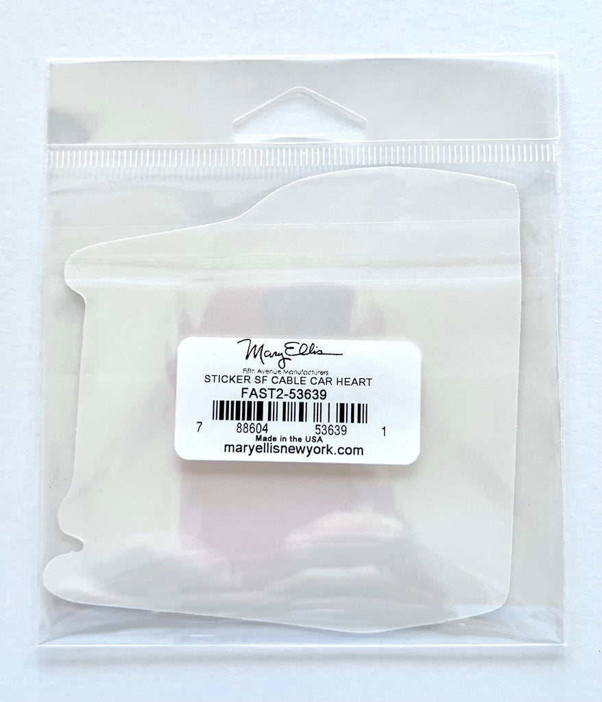 San Francisco Love Cable Car Sticker