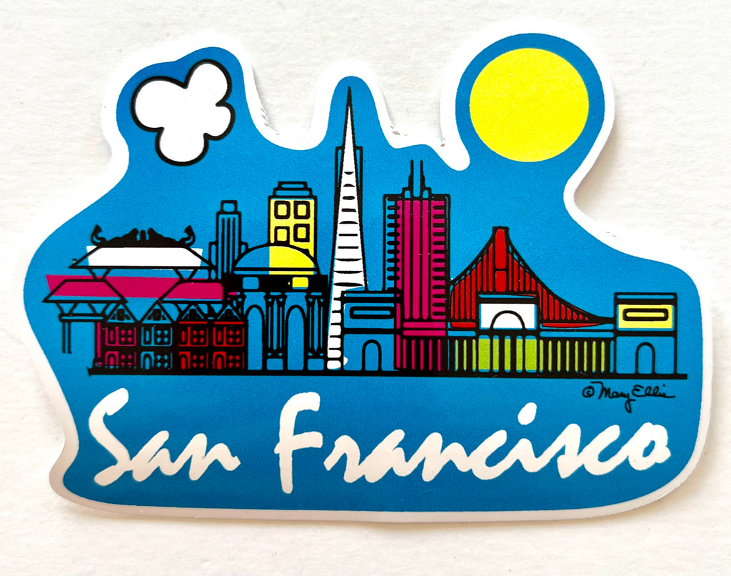 San Francisco Daytime Skyline Sticker