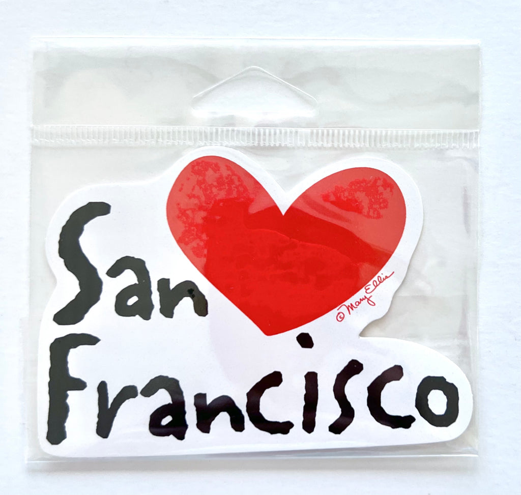 San Francisco Heart Sticker