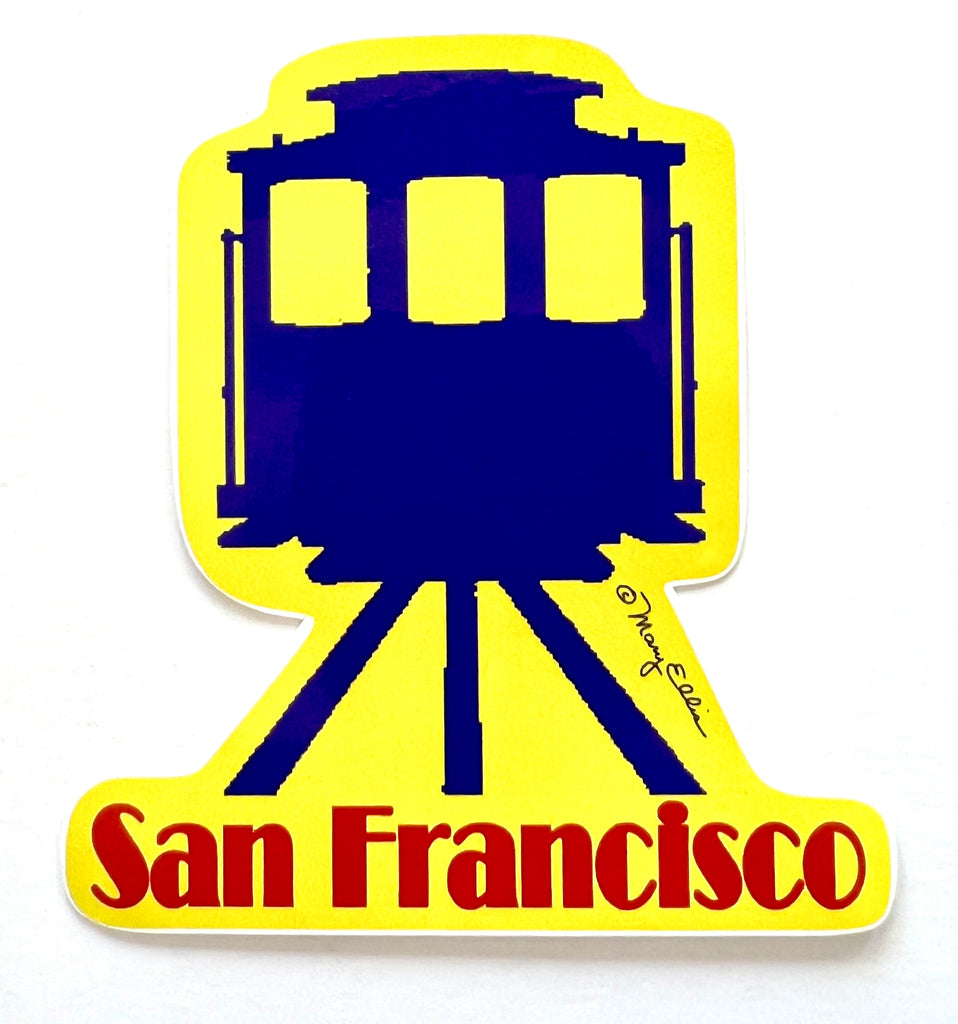San Francisco Trolly Cable Car Sticker