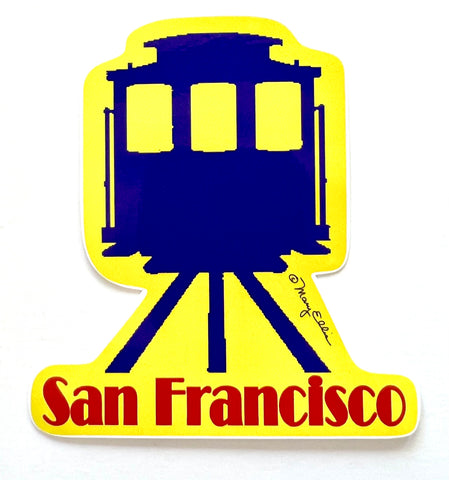 San Francisco Trolly Cable Car Sticker