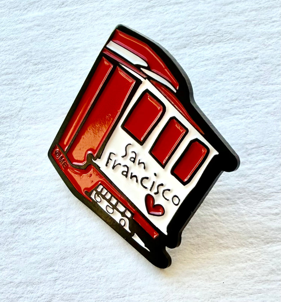 San Francisco Cable Car Enamel Lapel Pin