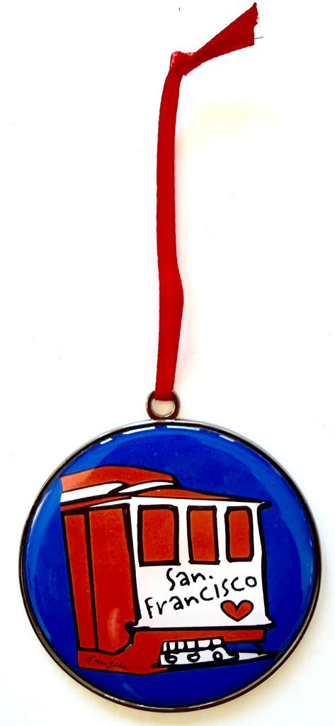 San Francisco Christmas Ornament Trolley Car