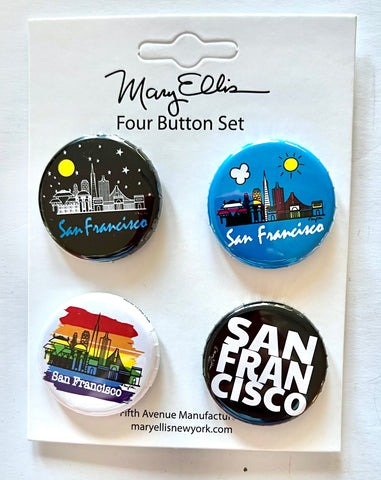 San Francisco Mini Button Set #2