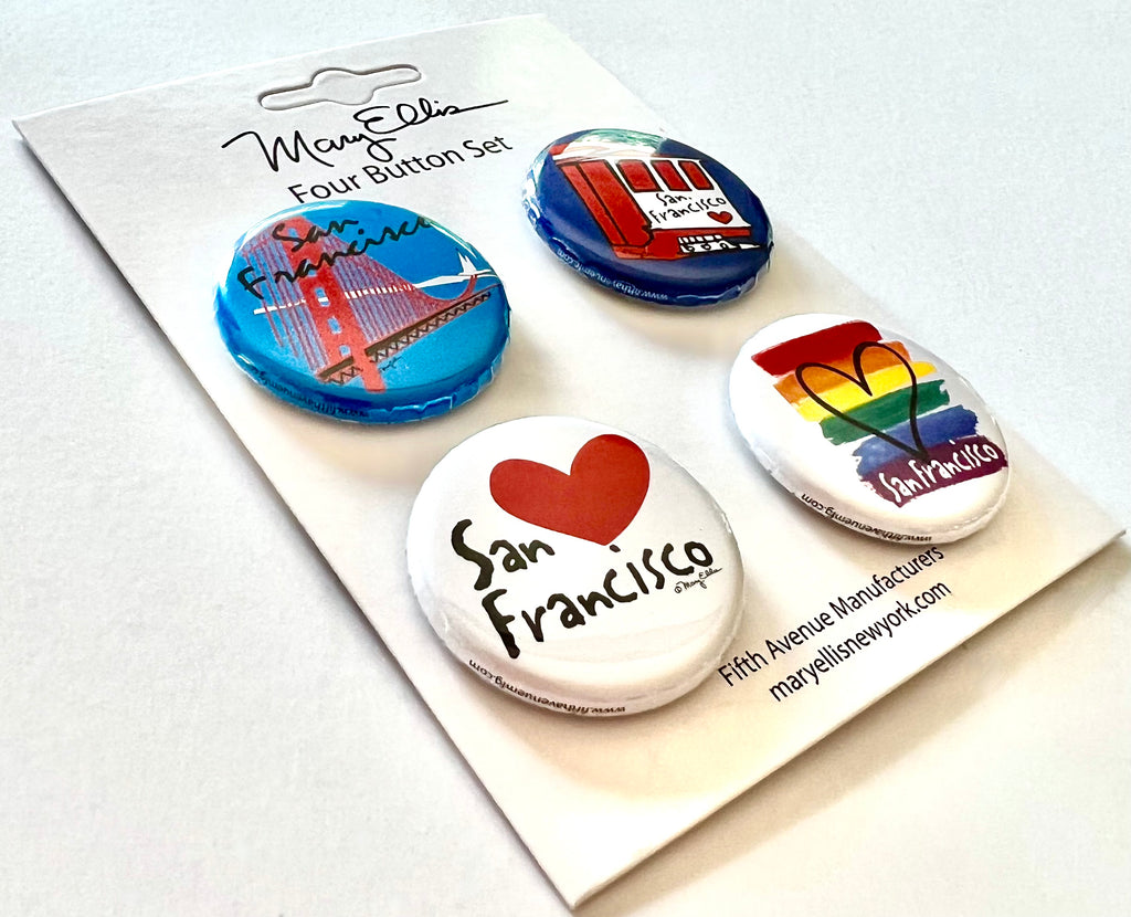 San Francisco Mini Button Set #1