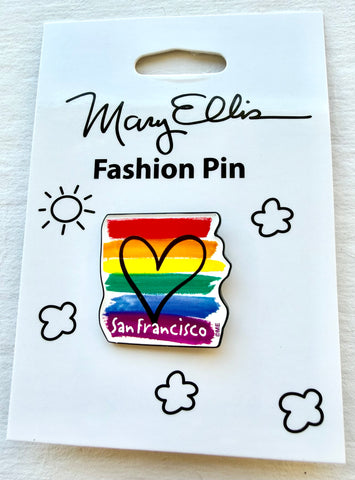 San Francisco Rainbow Pride Lapel Pin