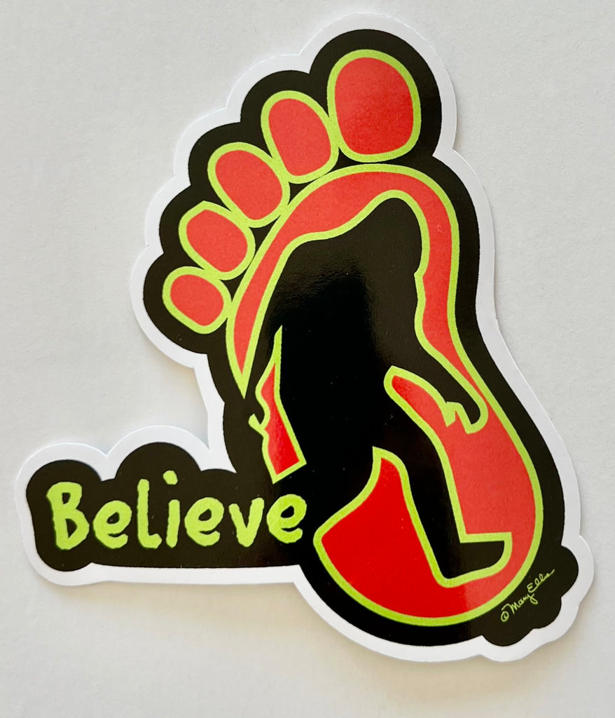 Giant Sticker Bigfoot Sasquatch Foot
