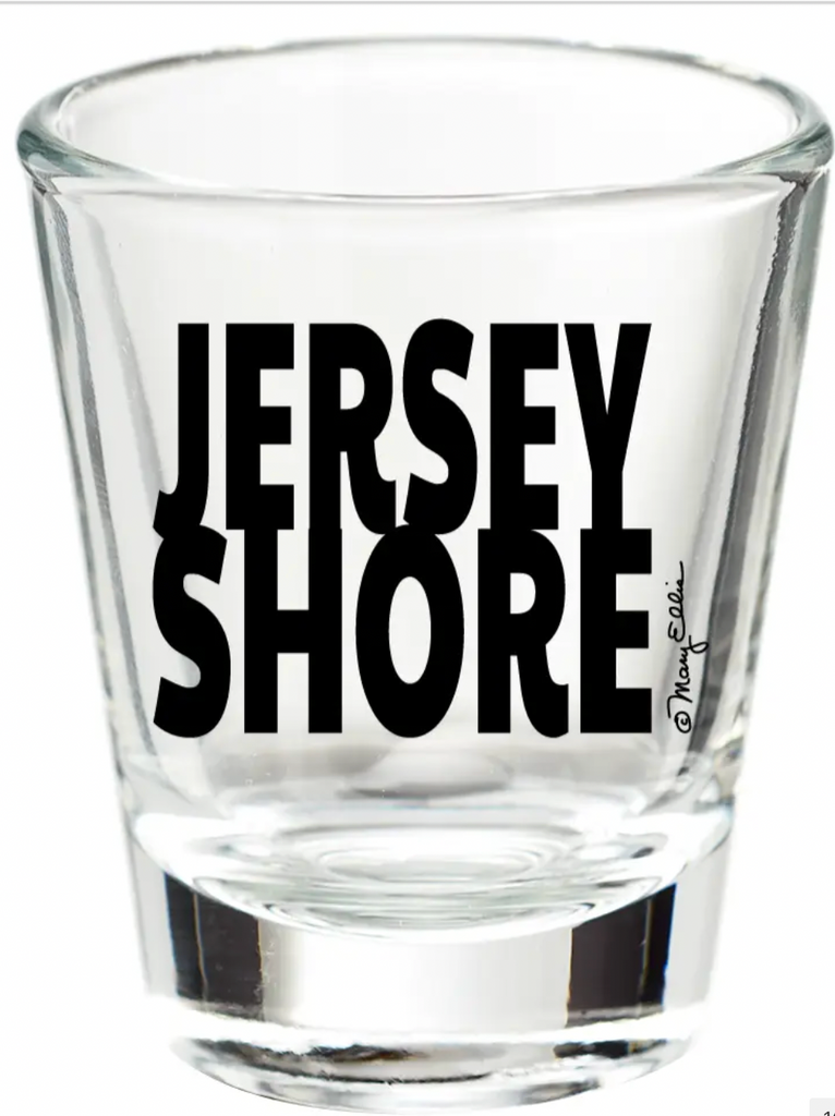 New Jersey Shore Shot Glass Graphic