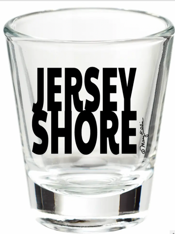 New Jersey Shore Shot Glass Graphic