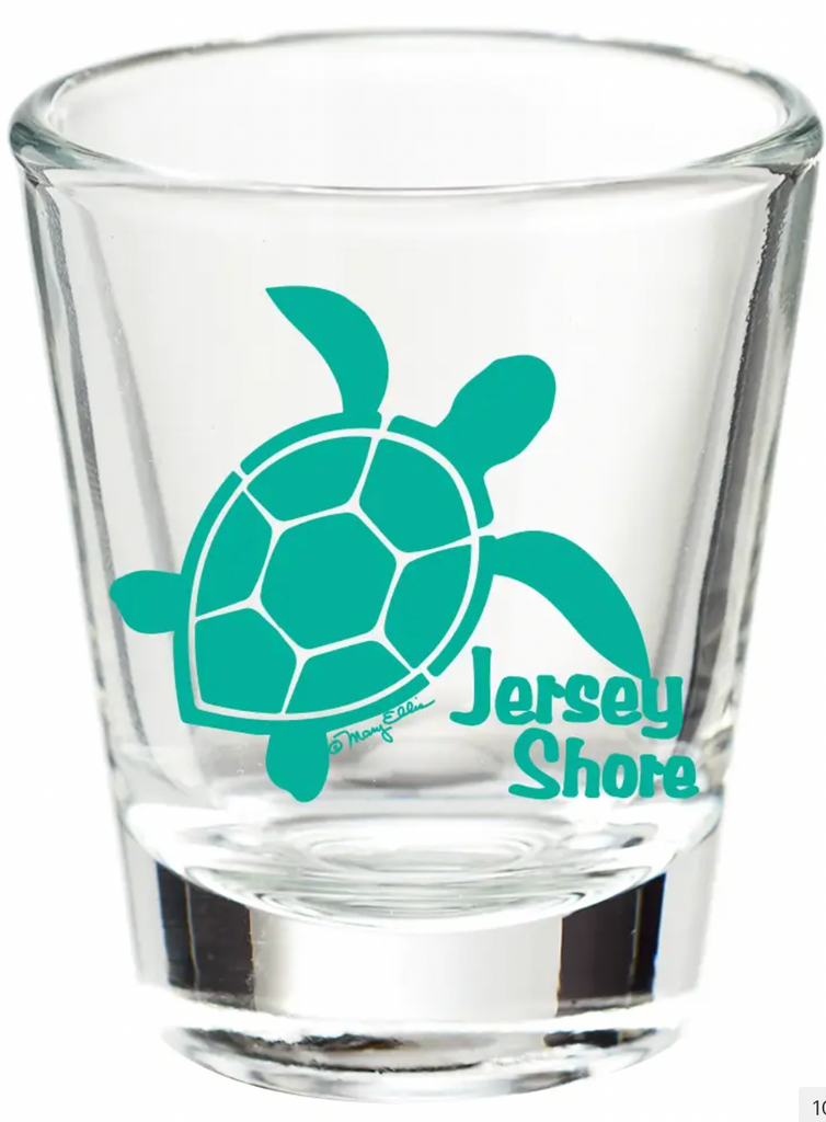 New Jersey Shore Shot Glass Sea Turtle