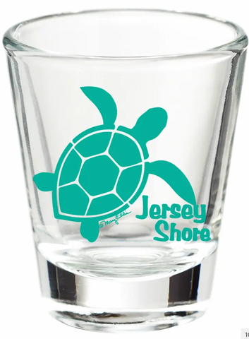 New Jersey Shore Shot Glass Sea Turtle
