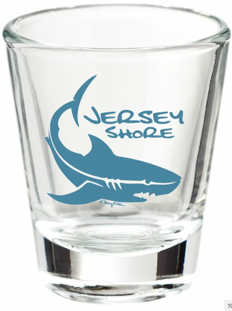 New Jersey Shore Shot Glass Shark