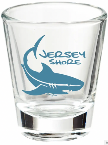 New Jersey Shore Shot Glass Shark
