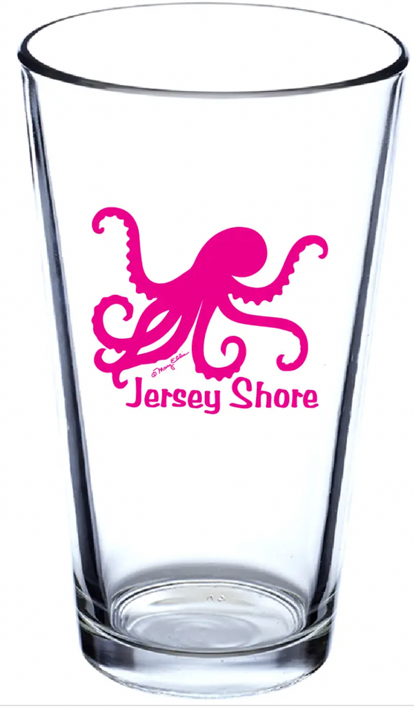 New Jersey Shore Pint Glass Octopus