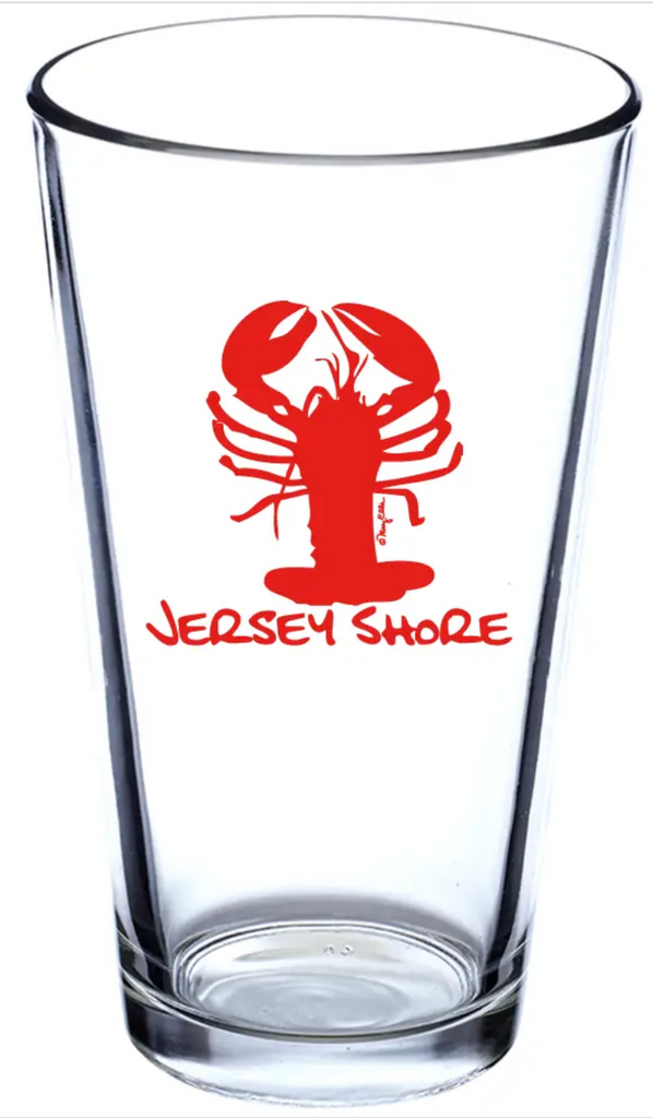 New Jersey Shore Pint Glass Lobster