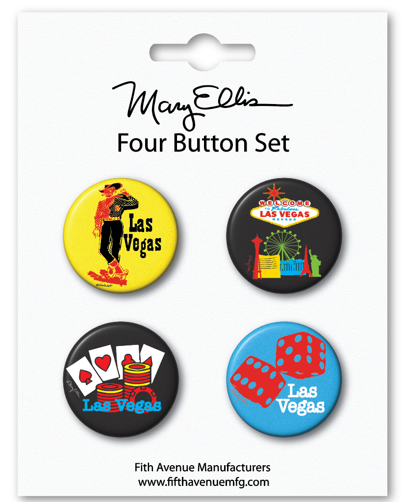 Las Vegas Button Set #2