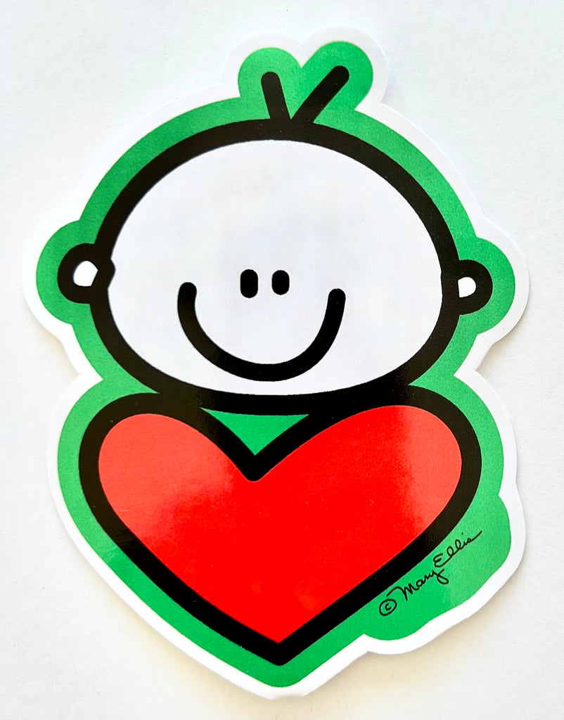 Giant Sticker Baby Heart Love